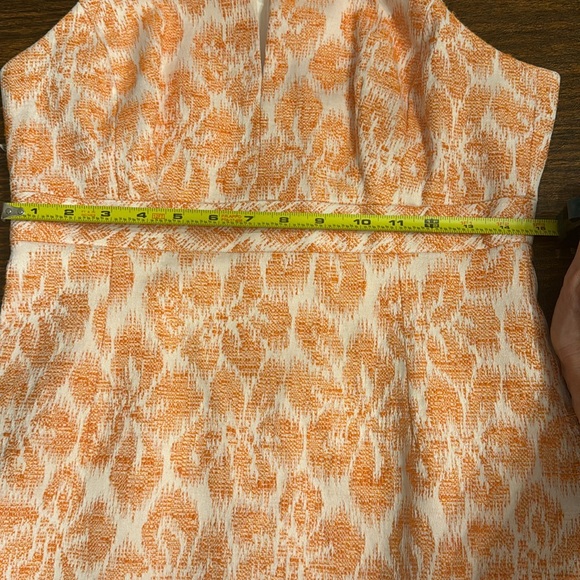 Trina Turk orange and white fitted short dress size 8 - Picture 11 of 11